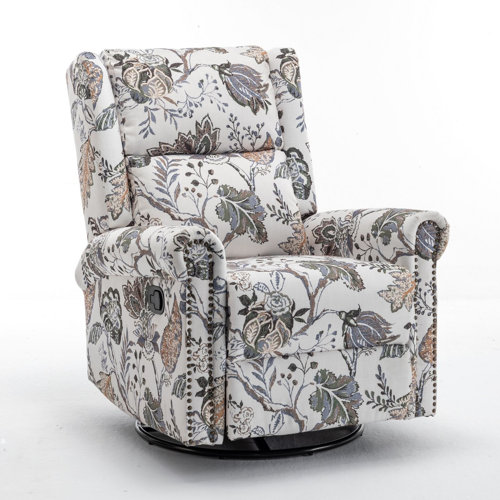 ClassicLiving Quantico 76cm Wide Manual Swivel Wingback Chair Recliner